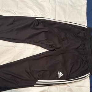 Adidas Black Sweatpants with White Stripes